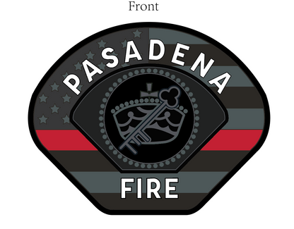 Pasadena Fire Thin Red Line PVC Patch