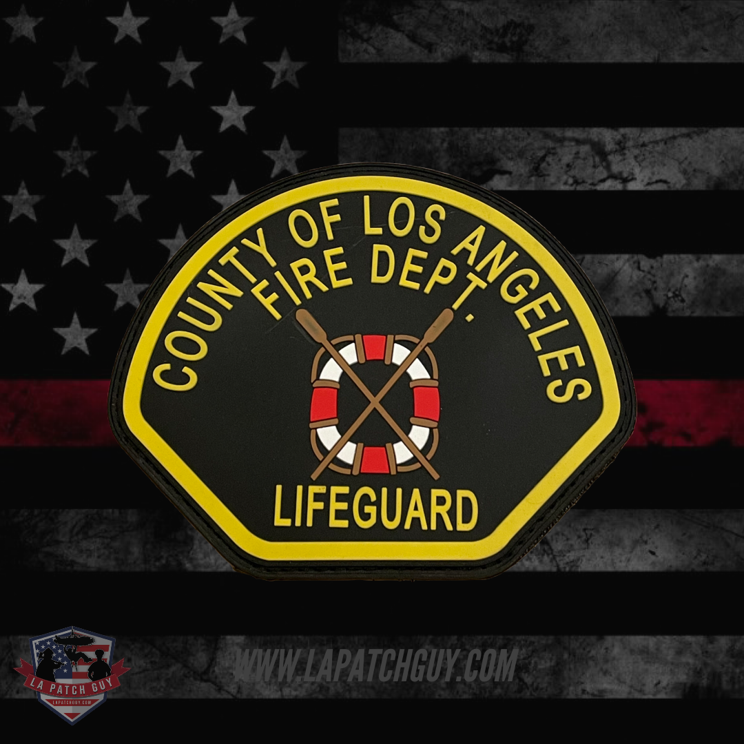 LACoFD Lifeguard Black PVC Patch – LA Patch Guy