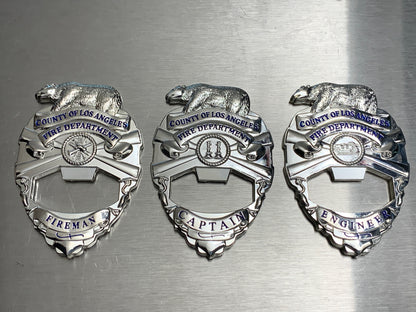 LACoFD Badge Bottle Opener