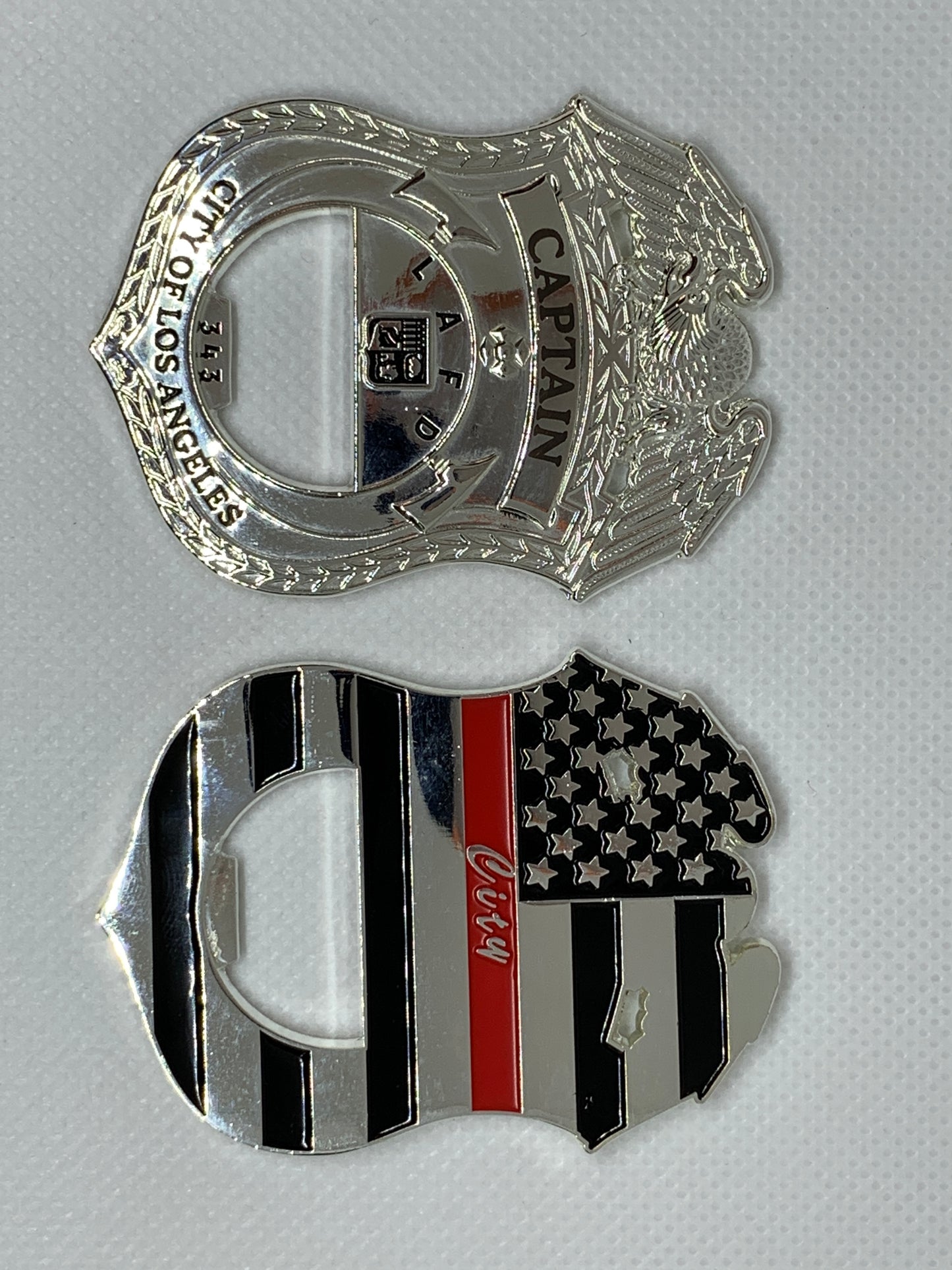 LAFD Badge Bottle Opener