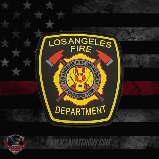 LAFD Standard Black PVC Patch