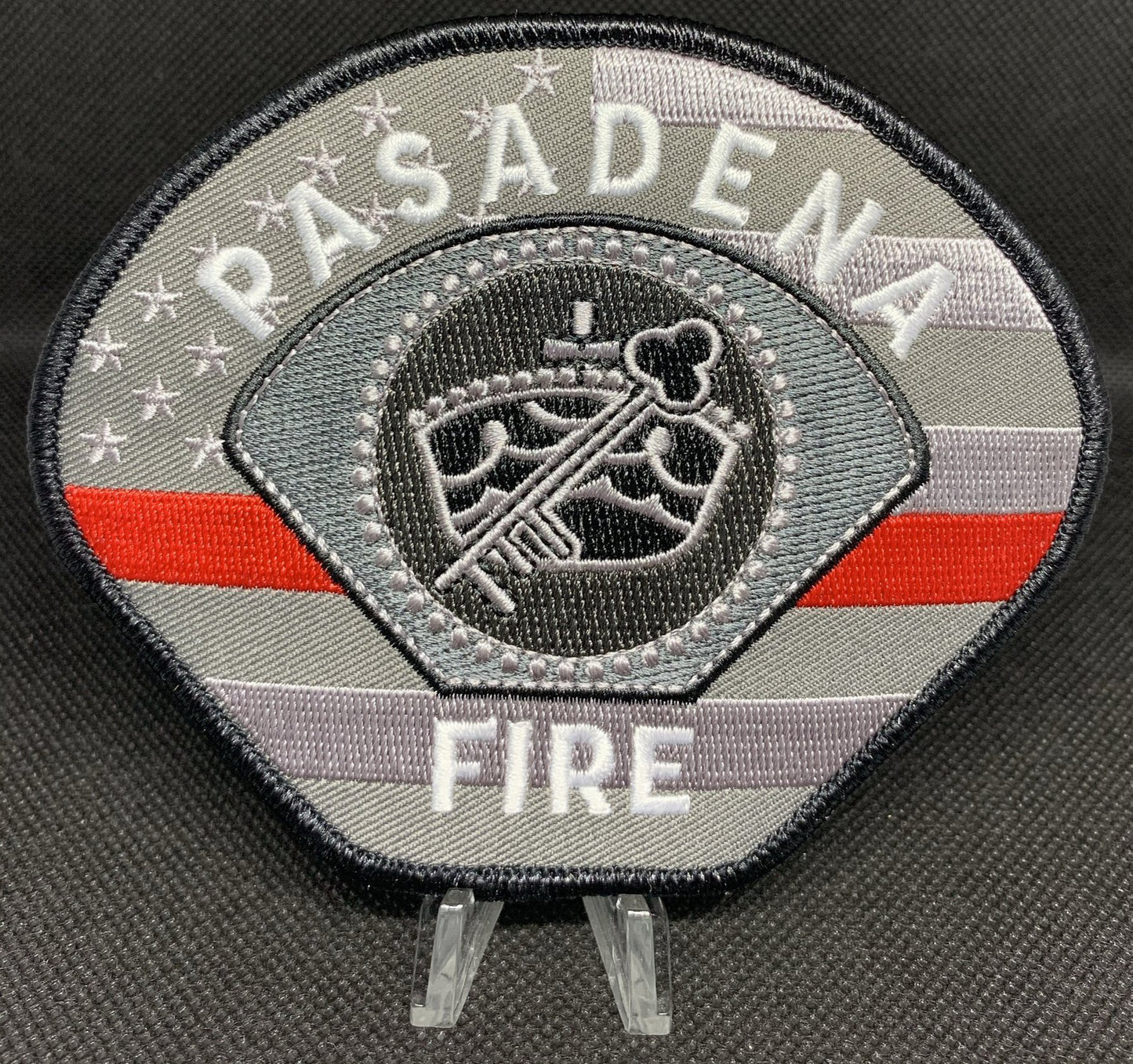 Pasadena Fire Thin Red Line Embroidery Patch