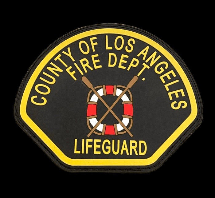 LACoFD Lifeguard Navy PVC Patch