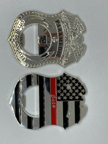 LAFD Badge Bottle Opener